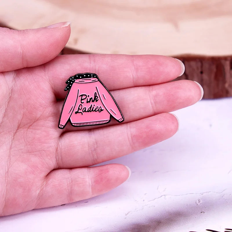 Pink Ladies Coat Pin