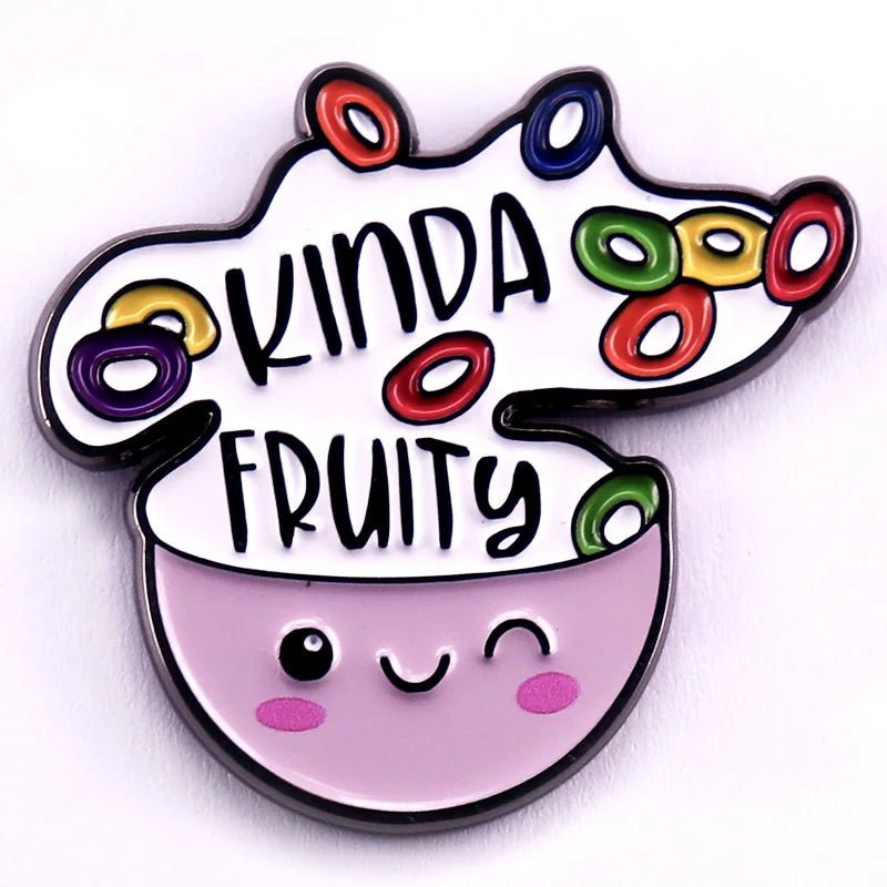 Kinda Fruity Cute Cereal Bowl Pin