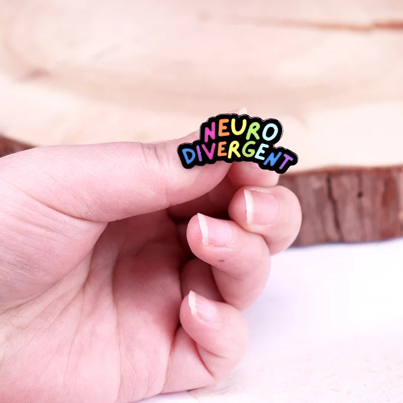 Neurodivergent Rainbow Pin