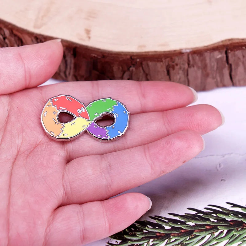 Rainbow Infinity Symbol Neurodiversity Pin