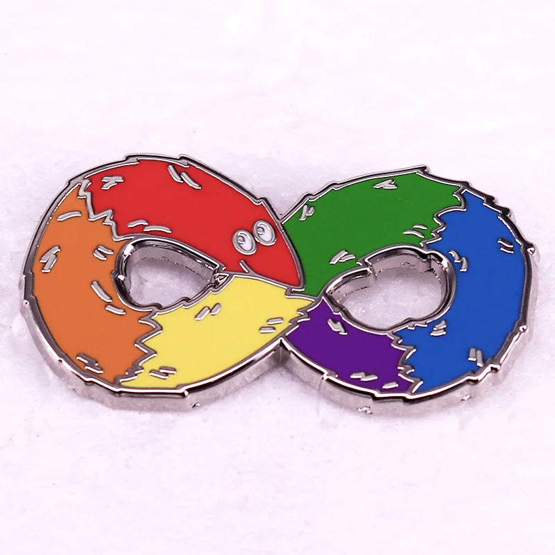 Rainbow Infinity Symbol Neurodiversity Pin