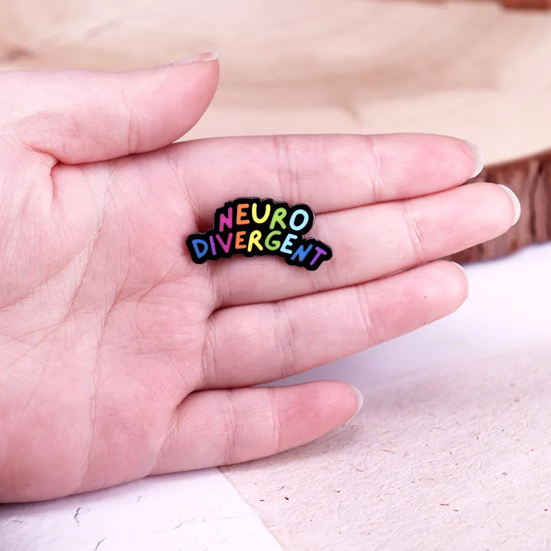 Neurodivergent Rainbow Pin